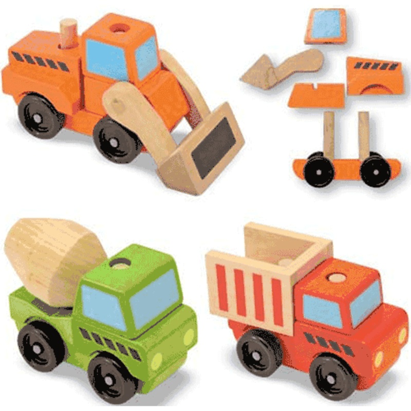 Melissa & Doug Stacking Construction Vehicles