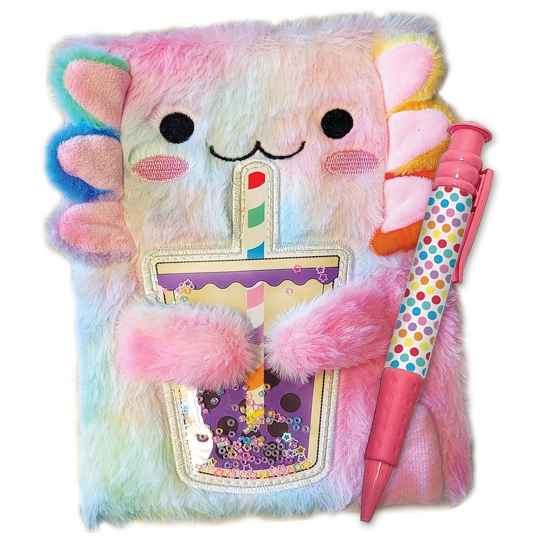 Streamline  Plush Boba Axolotl Journal & Pen Set