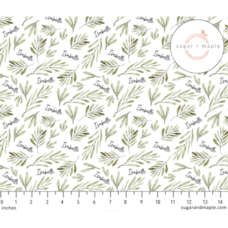 Sugar + Maple Personalized Stretchy Blanket | Olive Branch