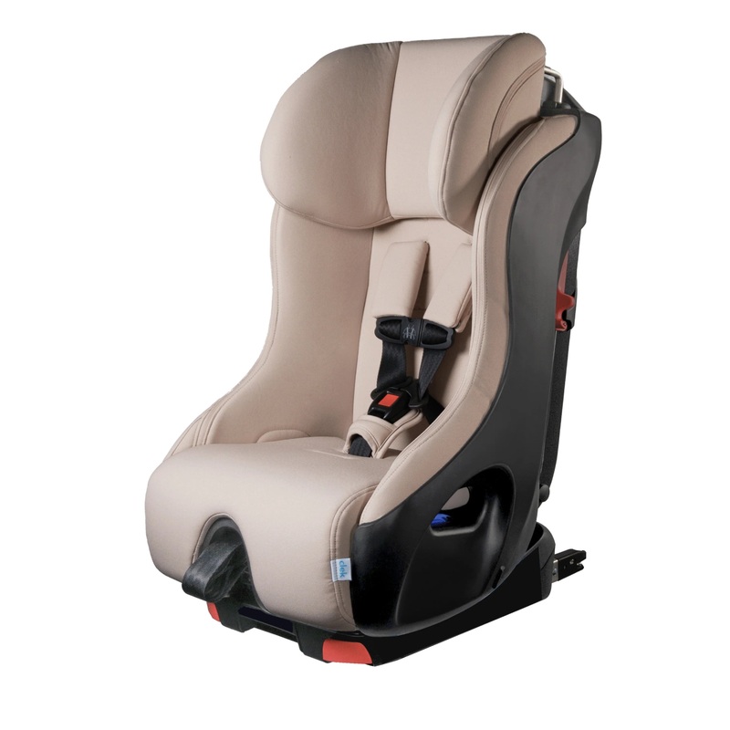 Clek Foonf Convertible Car Seat – Latte Ziip (Flame Retardant Free)