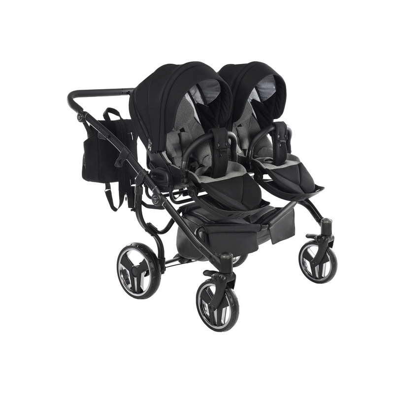 JUNAMA CORE DUO BLACK – 2IN1 (2 X CARRYCOTS & 2 X SEAT UNITS)