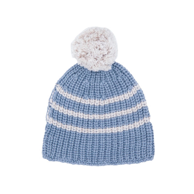 Knit Stripe Hat – Ocean + Toasted
