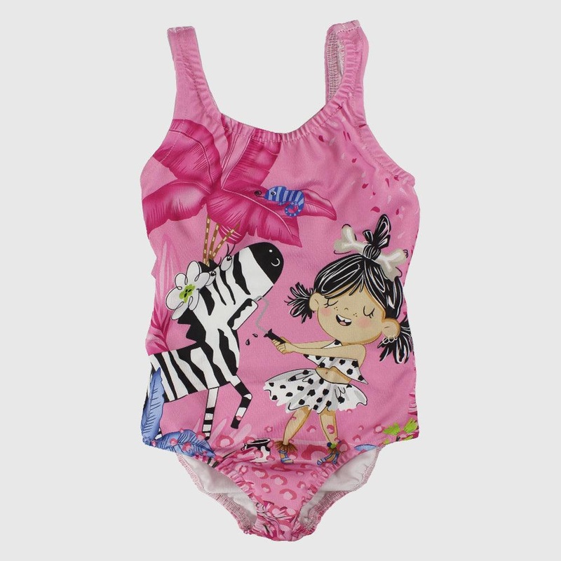Painting Zebra Swim Suit