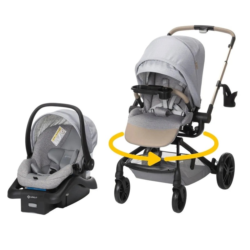 Safety 1st Turn & Go Rotating Travel System – French Gray (See  Description)