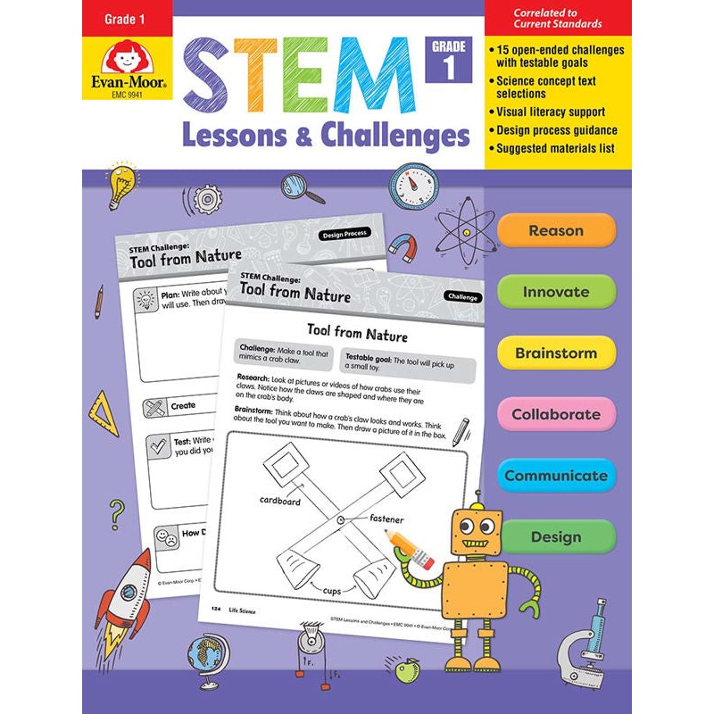 STEM Lessons and Challenges, Grade 1 – Teacher Reproducibles