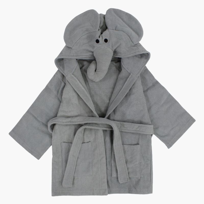 Unisex Swim Robe  Grey Elephant Design