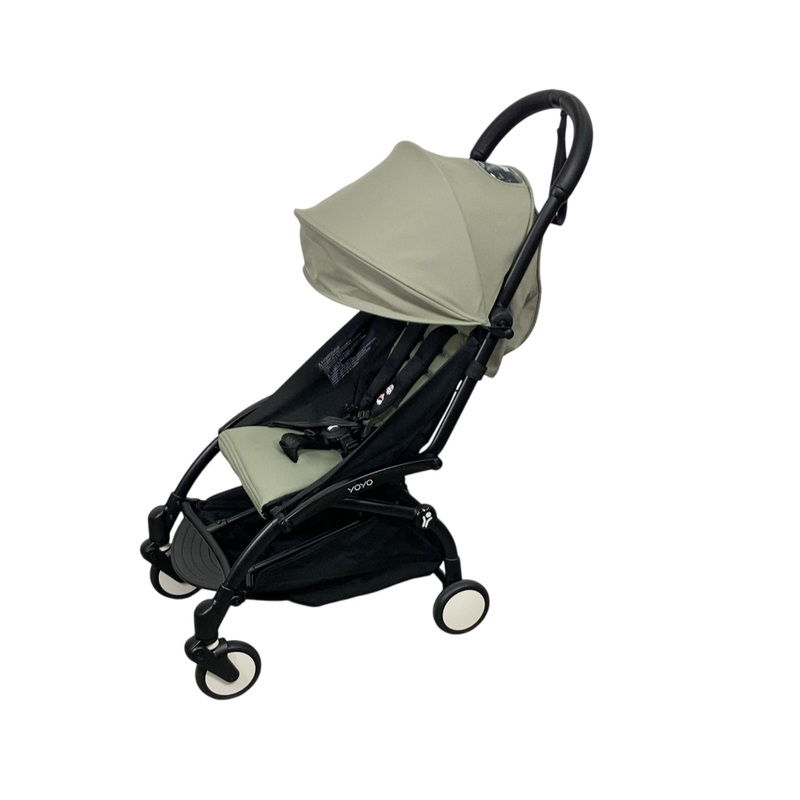 Babyzen YOYO2 Complete Stroller, 2023, Black with Peppermint