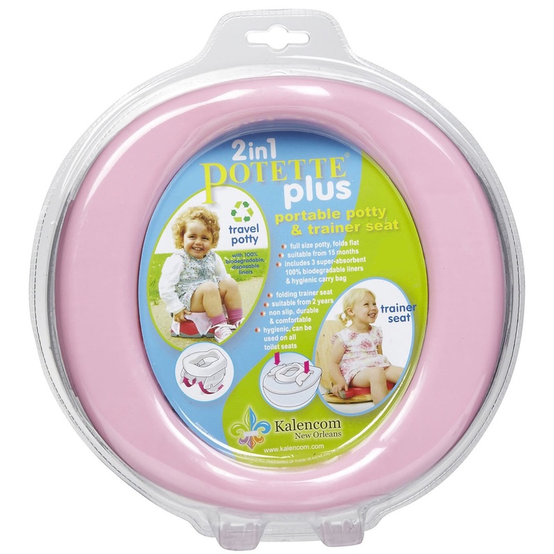 Kalencom Potette Plus 2 in 1 On The Go Potty in Pink