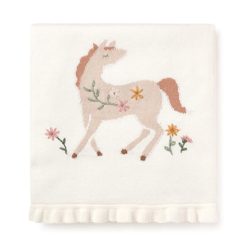 Knit Blanket Pony Meadow