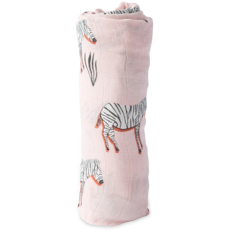 Little Unicorn Deluxe Muslin Swaddle – Zebra