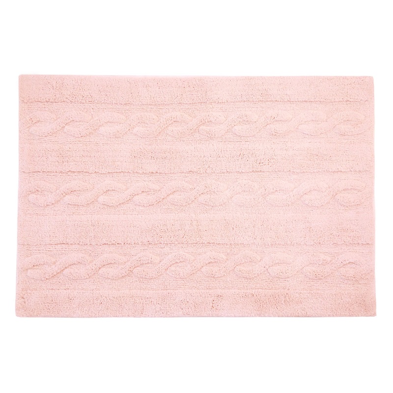 Lorena Canals Braids Rug – Soft Pink (2′ 6″ x 4′)