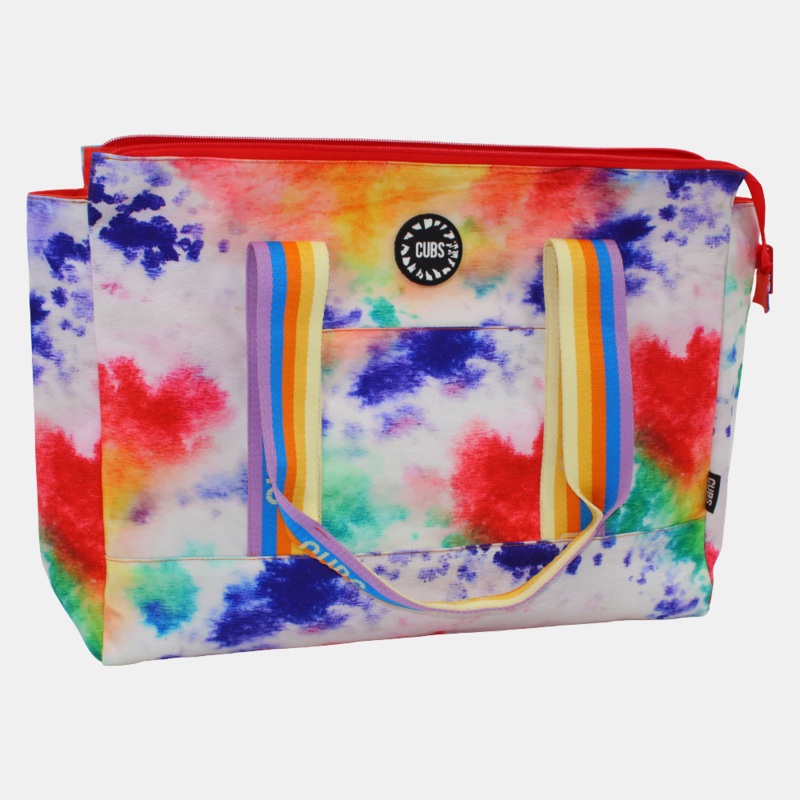Smudged Paint & Peach Double Face Tote Bag