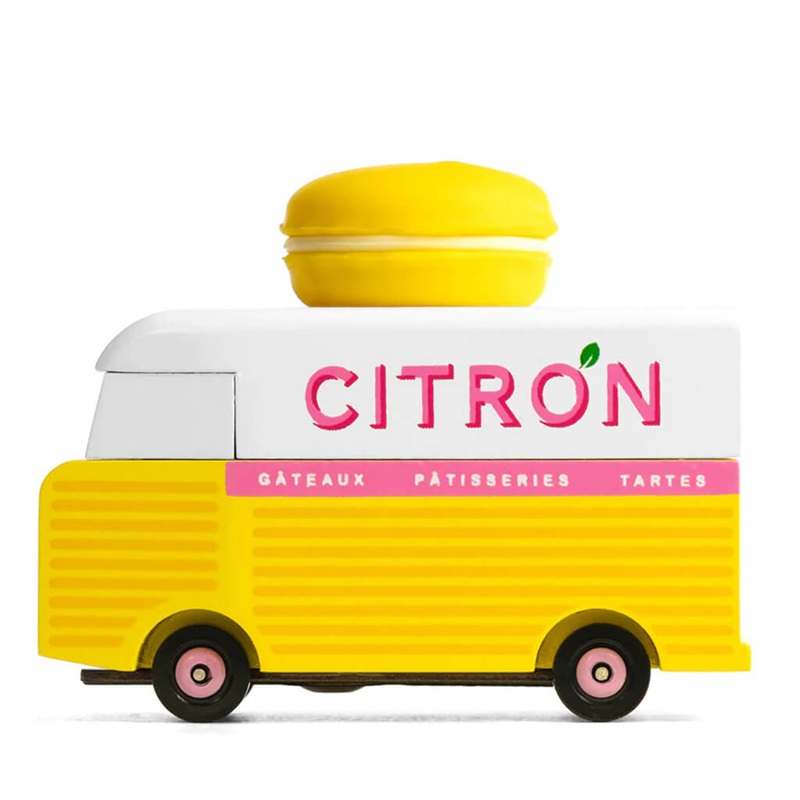 Candylab Citron Macaron Van Toy Car