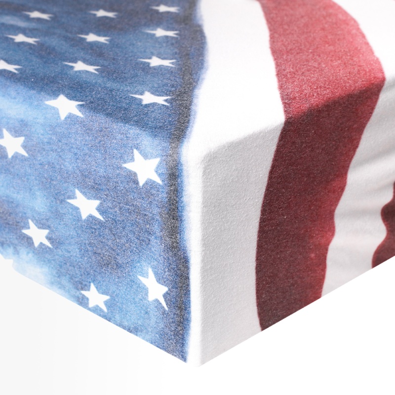 Copper Pearl Premium Knit Fitted Crib Sheet | Patriot