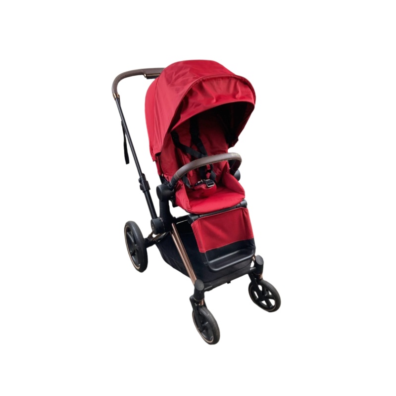 Cybex PRIAM Stroller, 2020, True Red, Chrome Black