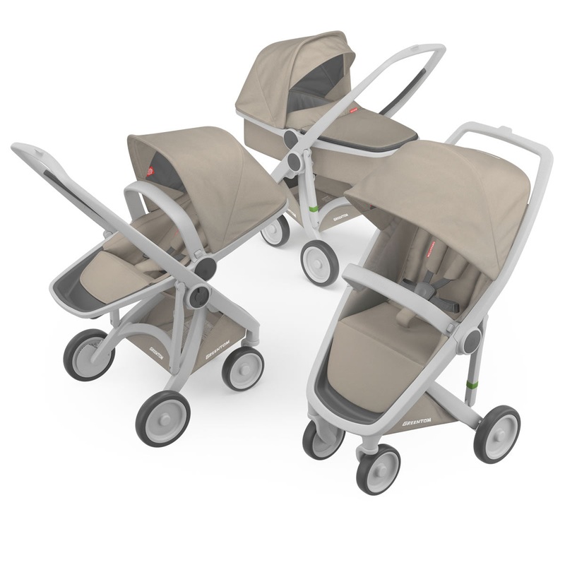 Greentom 3 in 1 Stroller – Grey/Sand