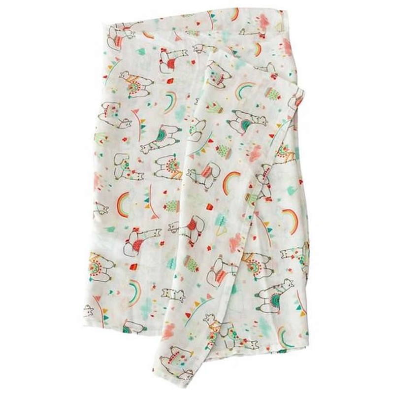Loulou Lollipop Luxe Muslin Swaddle – Llama