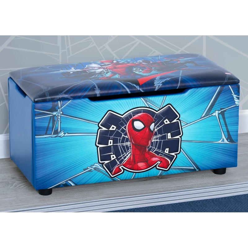 Spider-Man Upholstered Storage Bench for Kids