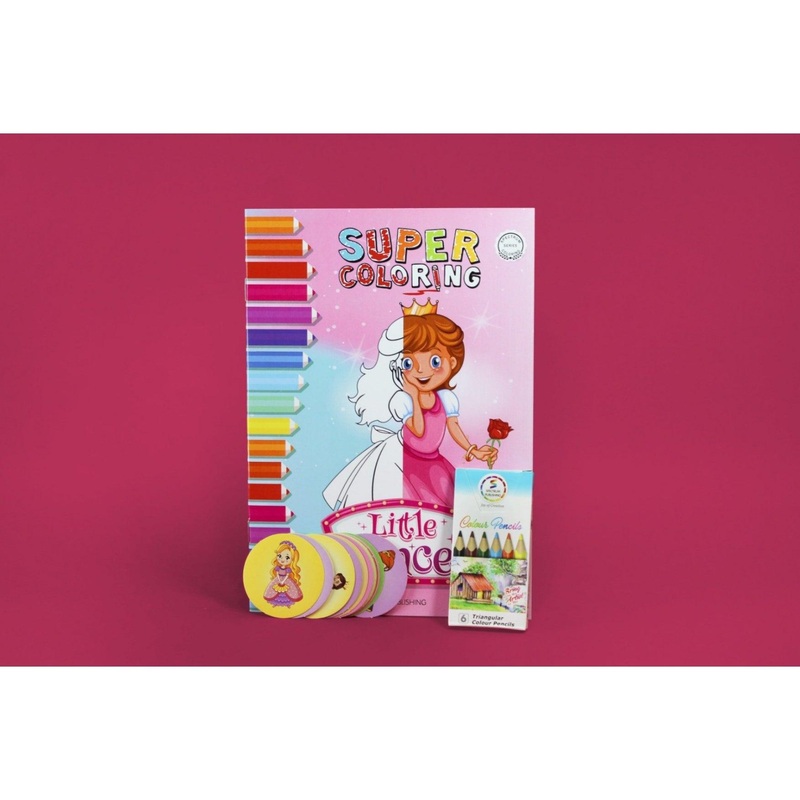 Super coloring princess book