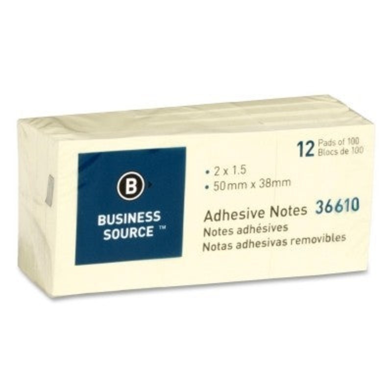 Yellow Adhesive Notes (1″ x 2″)