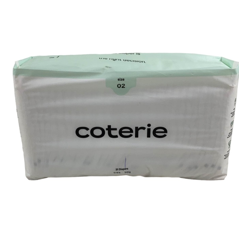 Coterie Size 2 Diapers, 31 Count