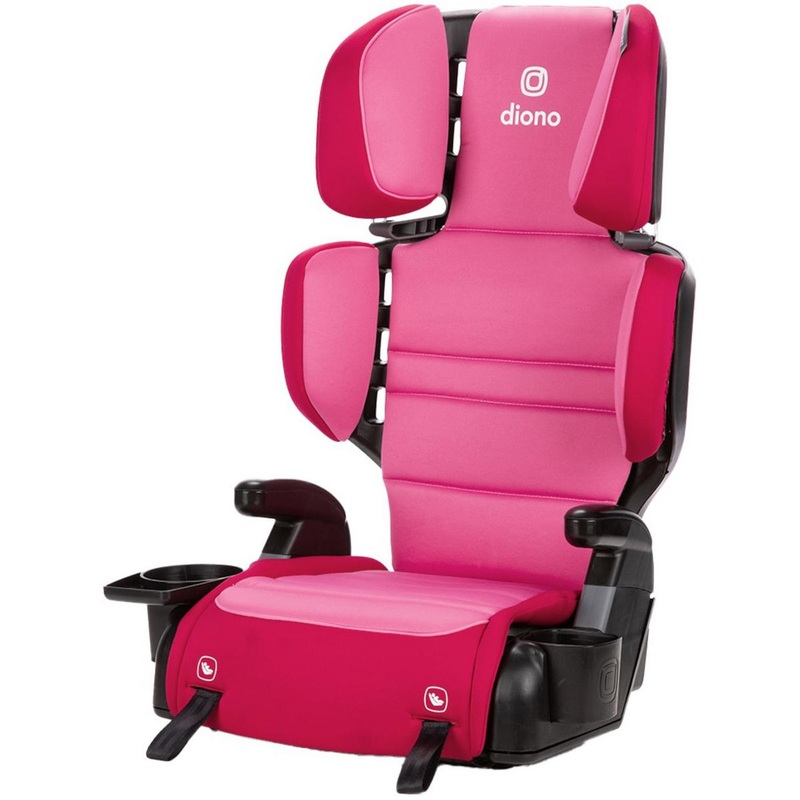 Diono Connect3 RXT 2-in-1 High Back Belt Positioning Booster Car Seat – Pink Cotton Candy