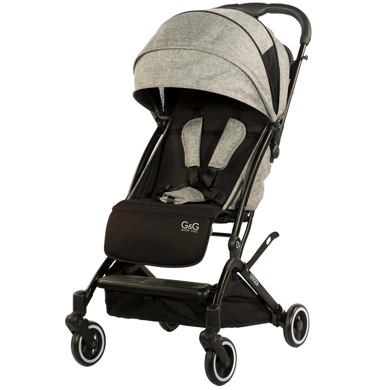 guzzie+Guss Oxygen Compact Stroller – Salt & Pepper