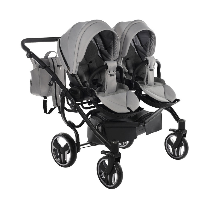 JUNAMA CORE DUO GREY MIST – 2IN1 (2 X CARRYCOTS & 2 X SEAT UNITS)
