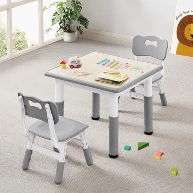 Kids Table & Chairs Set (2 Chairs)