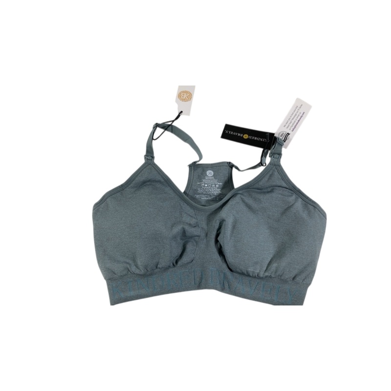 Kindred Bravely Sublime Nursing Sports Bra, Medium, Regular, Heathered Seaglass