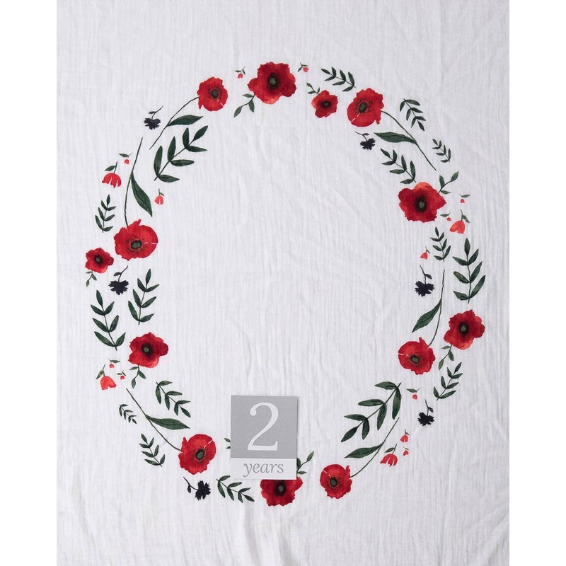 Little Unicorn Photo Blanket – Summer Poppy