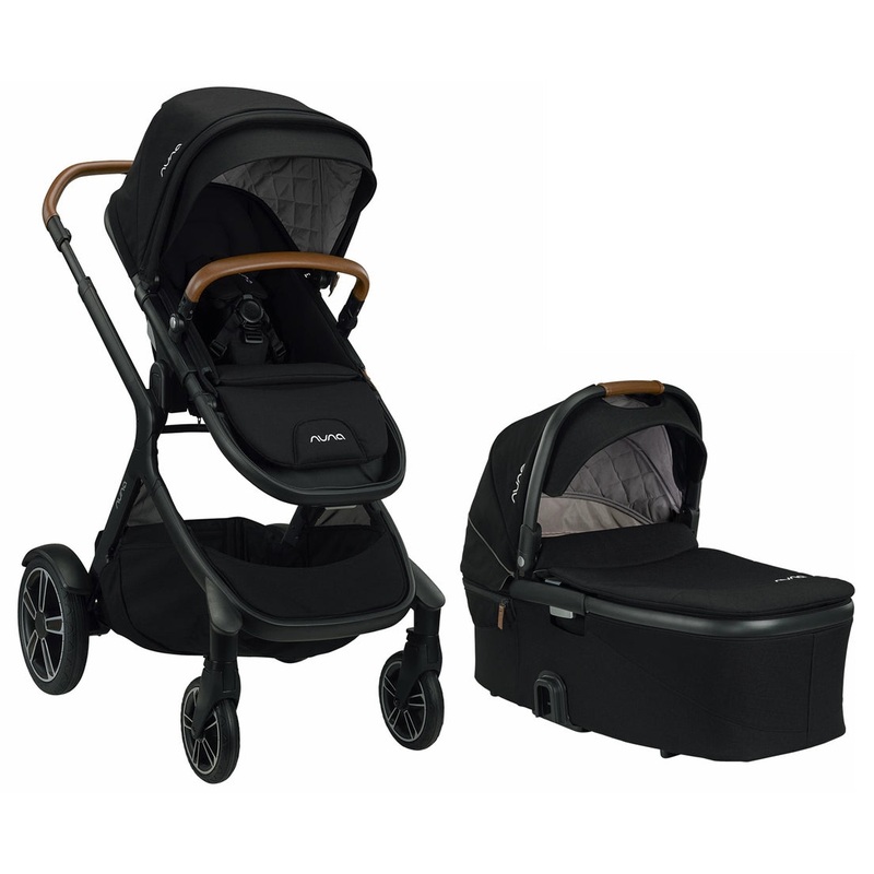 Nuna DEMI Grow Stroller + Bassinet Bundle – Caviar