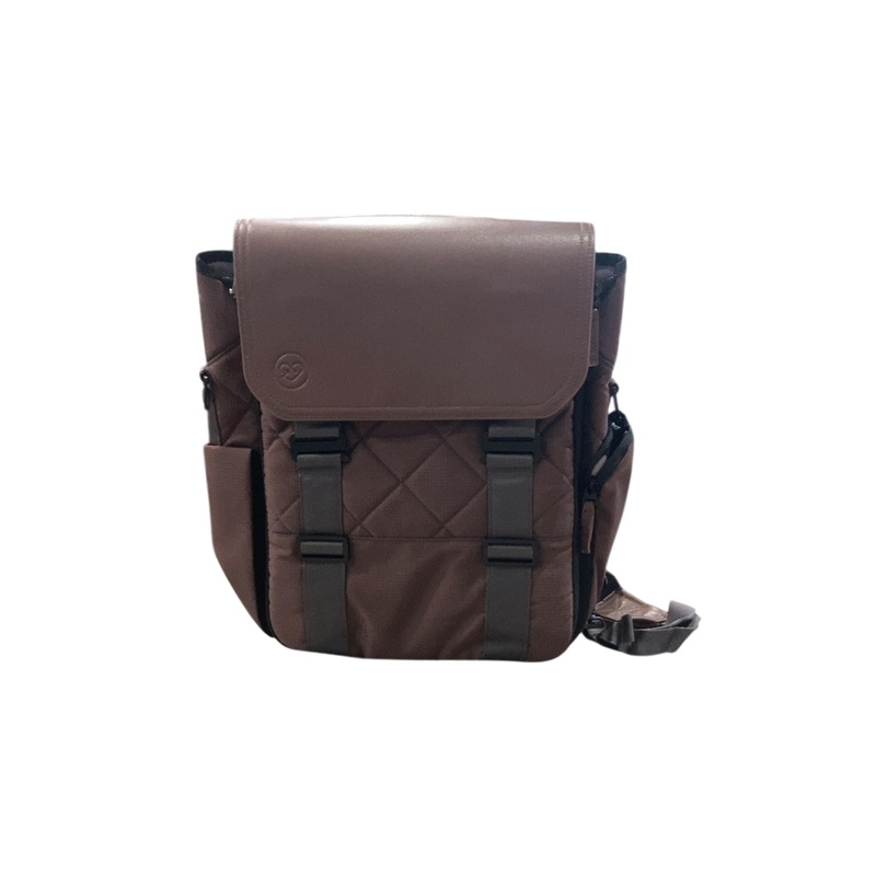 Paperclip Willow Diaper Bag, Baked Oak