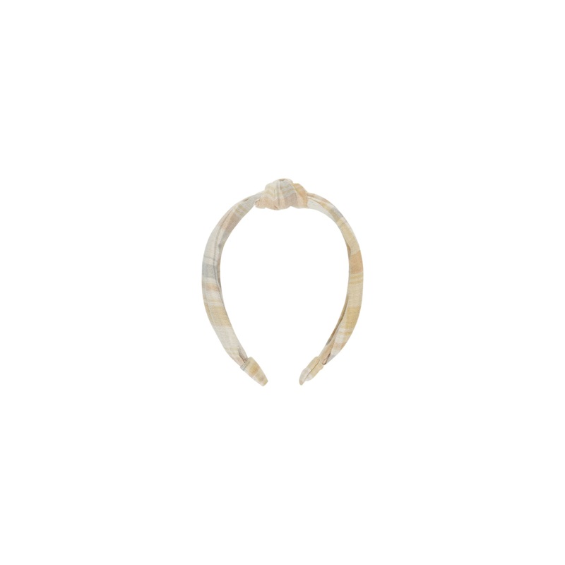 Rylee + Cru Knotted Headband – Pastel Plaid