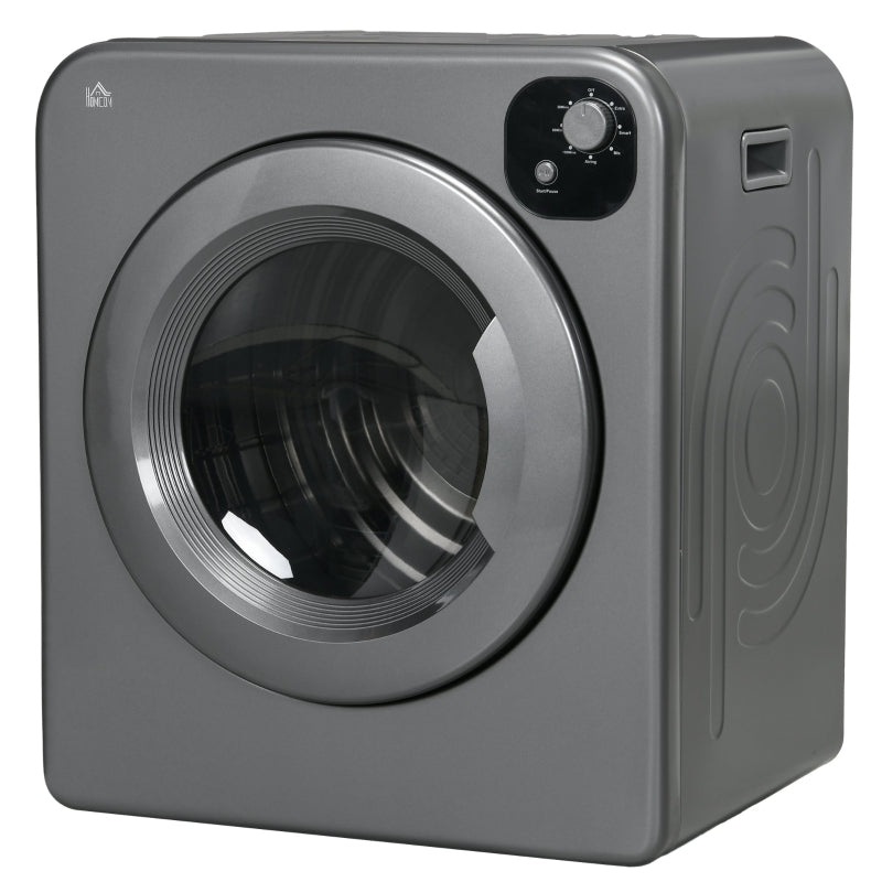Compact Laundry Dryer 1300W Front Load Electric Dryer – Gray