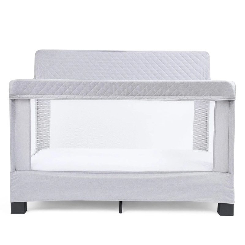 Horizon Full Size Mesh Crib – Grey (See Description)