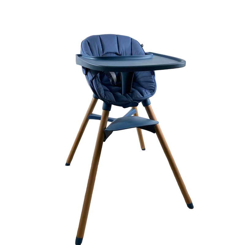 Lalo The Chair with Cushion, Blueberry, Blueberry, Natural