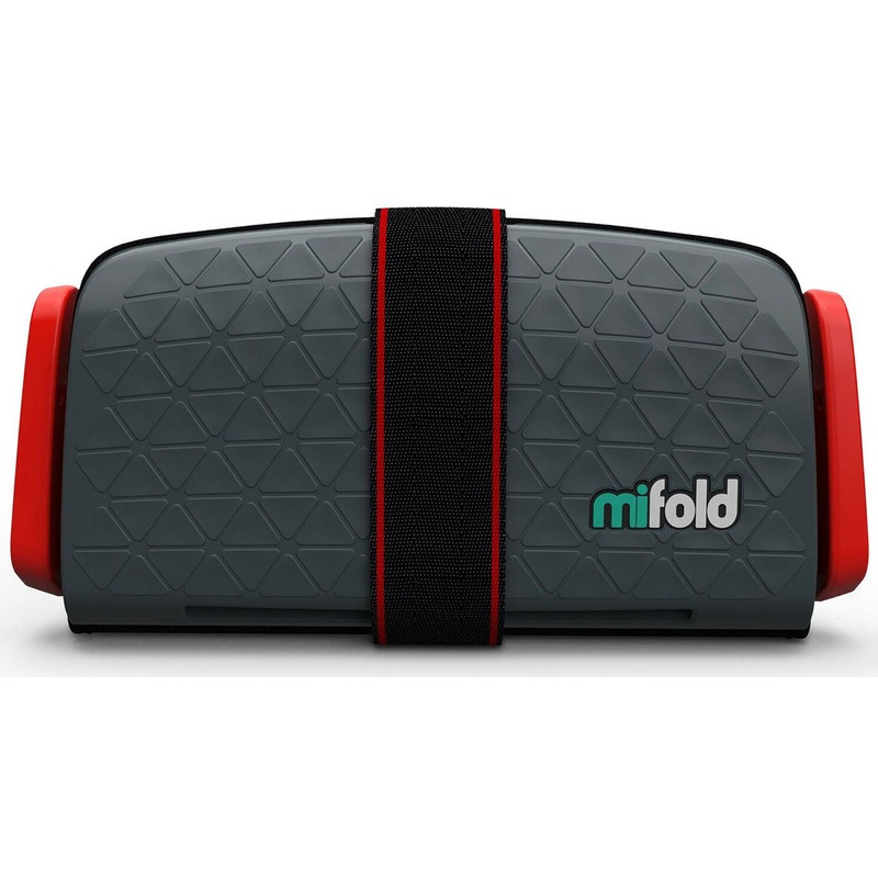 Mifold Grab-and-Go Backless Belt Positioning Booster Car Seat – Slate Grey
