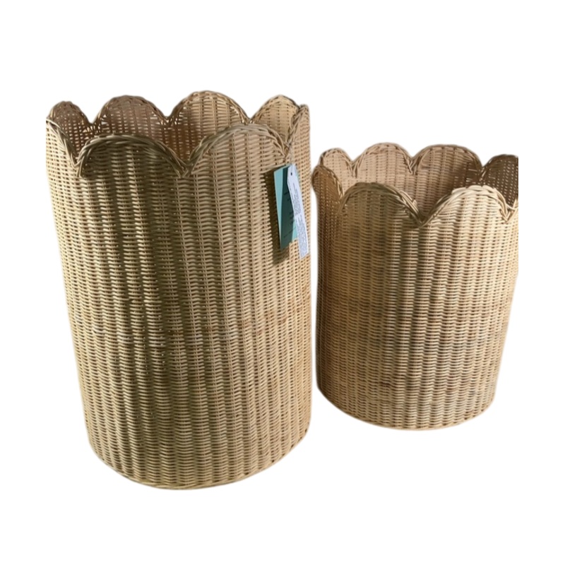 West Elm Misha & Puff Rattan Baskets