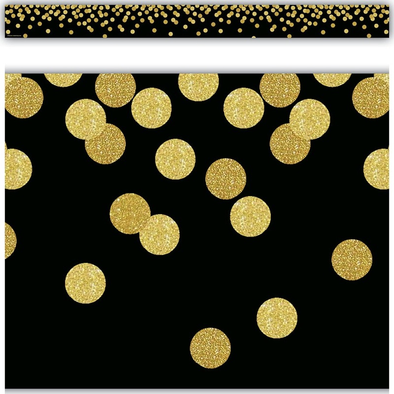 Black Confetti Straight Border(C)