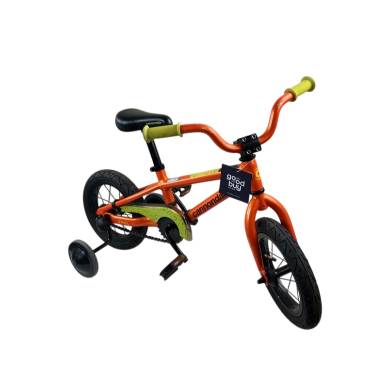 Cannondale Trail Single Speed Bicycle, 12″, Orange/Green