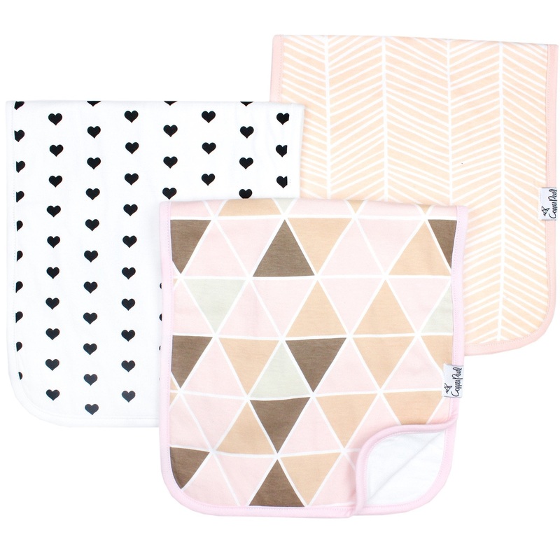 Copper Pearl Premium Burp Cloths | Blush