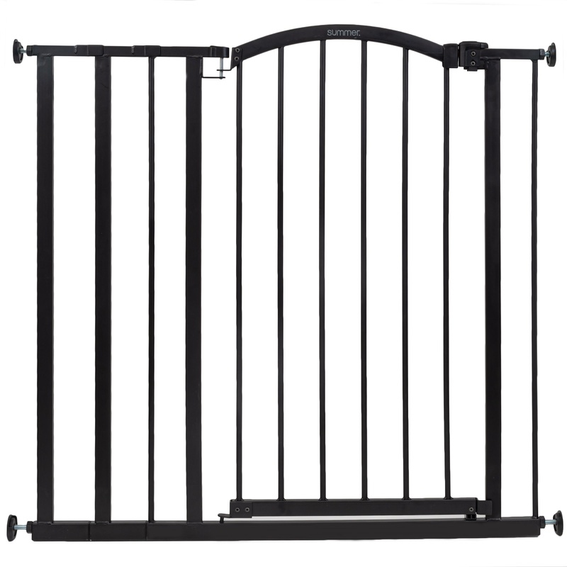 Extra Tall Dcor Safety Pet and Baby Gate, Openings 28.75- 39.75″ Wide, 36″ Tall – Black