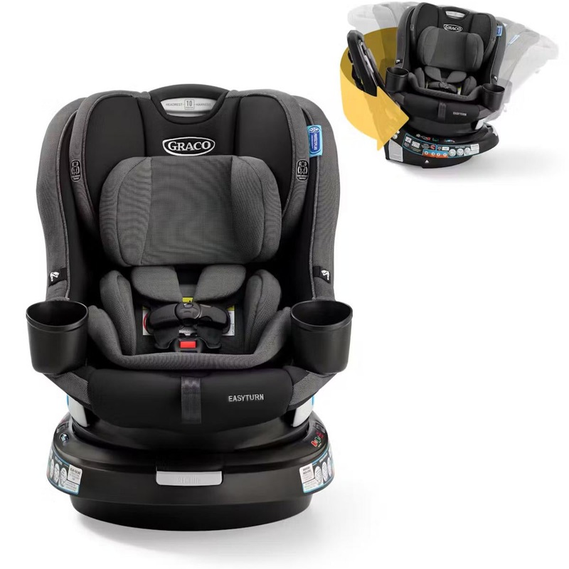 Graco EasyTurn 360 2-in-1 Rotating Convertible Car Seat – Cyran