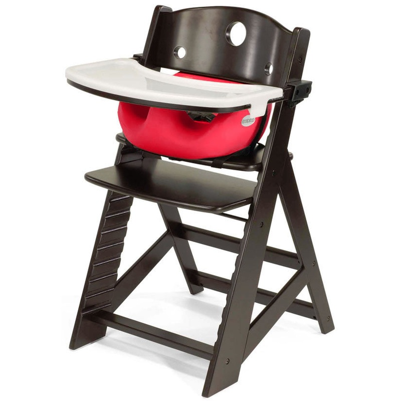 Keekaroo Height Right High Chair & Infant Insert – Espresso/Cherry