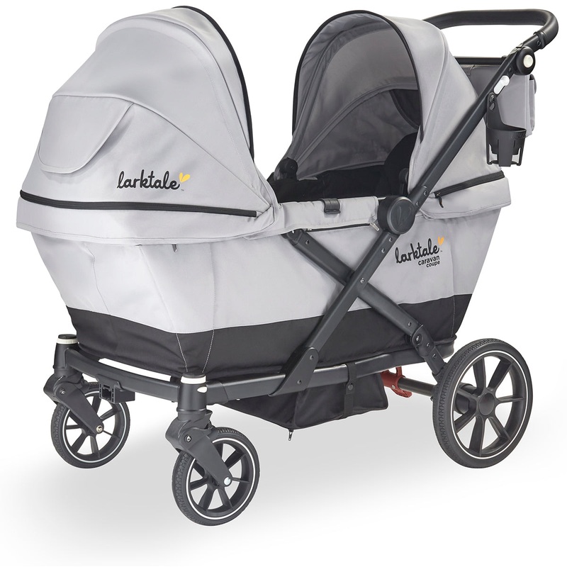 Larktale Caravan Coupe (2 Seater) Stroller Wagon – Gray/Black