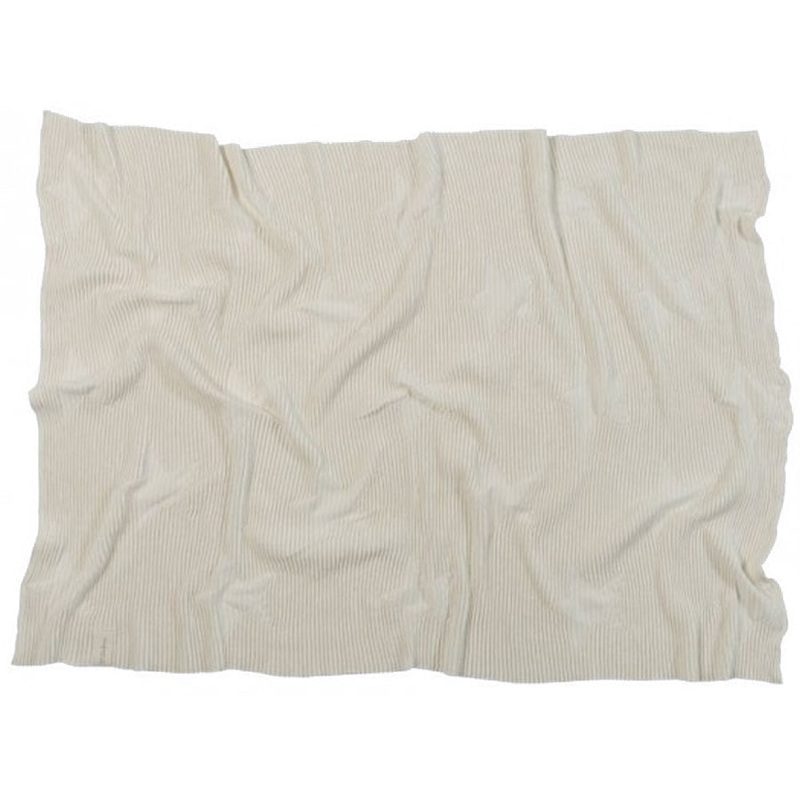 Lorena Canals Hippy Stars Knitted Baby Blanket – Natural (3’x 4′)