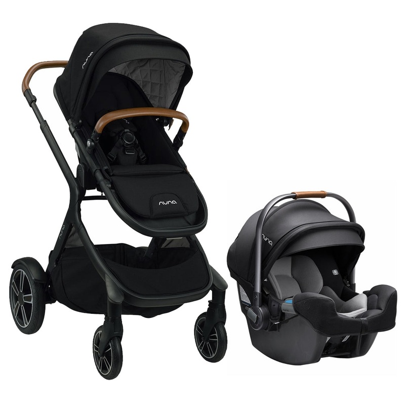 Nuna DEMI Grow + PIPA RX Travel System Bundle – Caviar/Caviar