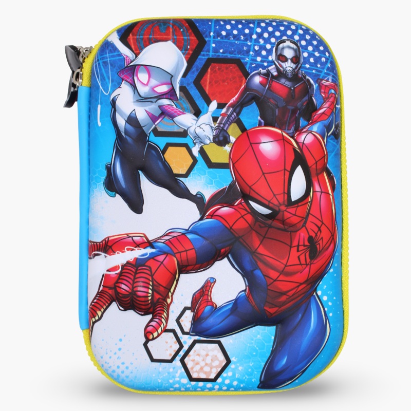 Spiderman Pencil Case  Blue & Yellow