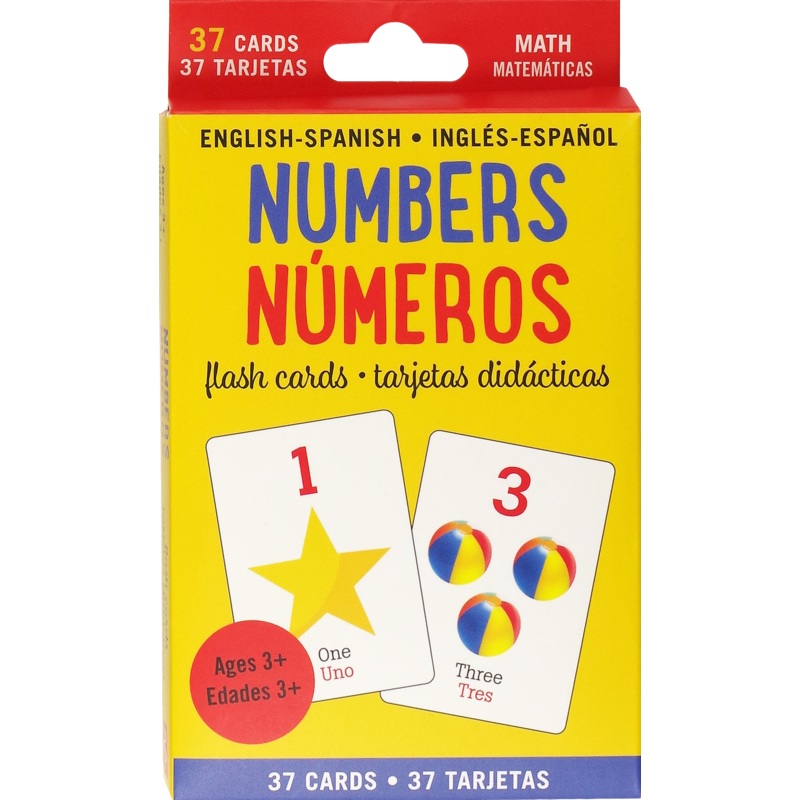 Bilingual English-Spanish Numbers Flash Cards